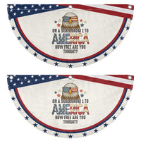 American Bald Eagle Patriotic Fan Flag How Free Are You Tonight 4th of July