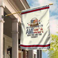 Patriotic Bald Eagle Garden Flag How Free Are You Tonight 4th of July