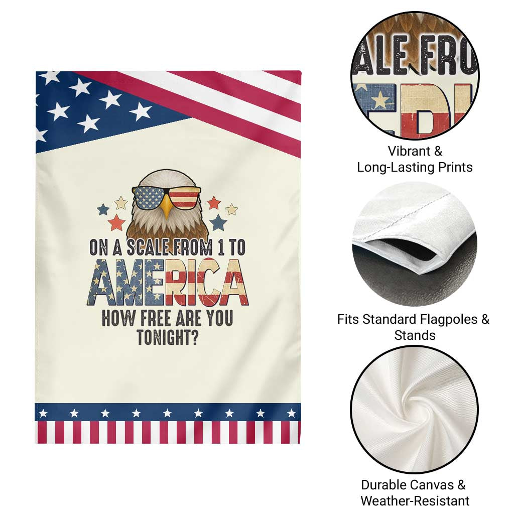 Patriotic Bald Eagle Garden Flag How Free Are You Tonight 4th of July