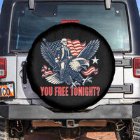 George Washington Rides Bald Eagle Spare Tire Cover You Free Tonight Patriotic 4th of July