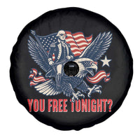 George Washington Rides Bald Eagle Spare Tire Cover You Free Tonight Patriotic 4th of July