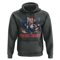 George Washington Rides Bald Eagle Hoodie You Free Tonight Patriotic 4th of July