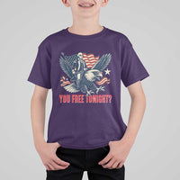 George Washington Rides Bald Eagle T Shirt For Kid You Free Tonight Patriotic 4th of July