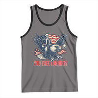 George Washington Rides Bald Eagle Tank Top You Free Tonight Patriotic 4th of July