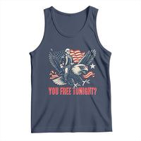 George Washington Rides Bald Eagle Tank Top You Free Tonight Patriotic 4th of July