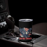 George Washington Rides Bald Eagle Tumbler Cup You Free Tonight Patriotic 4th of July