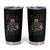 Funny Raccoon Patriotic Tumbler Cup Feral But Free 4th Of July American Flag