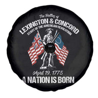 Battle of Lexington and Concord Spare Tire Cover American Revolution April 19 1775 Patriotic