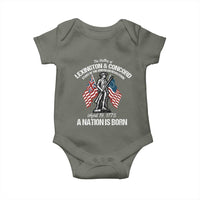Battle of Lexington and Concord Baby Onesie American Revolution April 19 1775 Patriotic