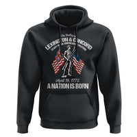 Battle of Lexington and Concord Hoodie American Revolution April 19 1775 Patriotic