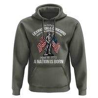 Battle of Lexington and Concord Hoodie American Revolution April 19 1775 Patriotic