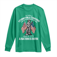 Battle of Lexington and Concord Long Sleeve Shirt American Revolution April 19 1775 Patriotic