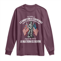 Battle of Lexington and Concord Long Sleeve Shirt American Revolution April 19 1775 Patriotic