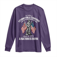Battle of Lexington and Concord Long Sleeve Shirt American Revolution April 19 1775 Patriotic