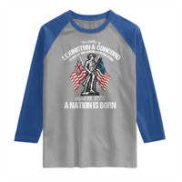 Battle of Lexington and Concord Raglan Shirt American Revolution April 19 1775 Patriotic