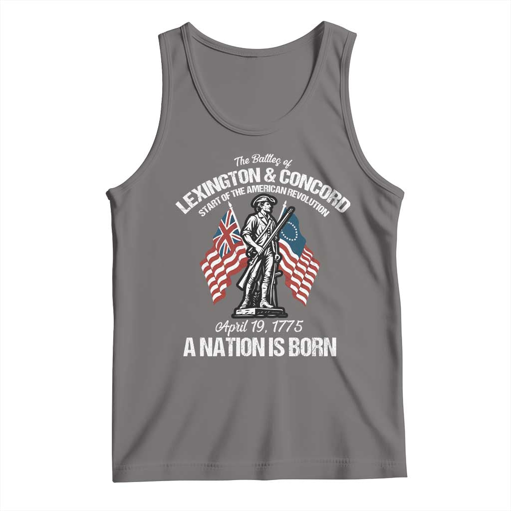 Battle of Lexington and Concord Tank Top American Revolution April 19 1775 Patriotic