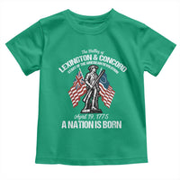 Battle of Lexington and Concord Toddler T Shirt American Revolution April 19 1775 Patriotic
