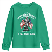 Battle of Lexington and Concord Youth Sweatshirt American Revolution April 19 1775 Patriotic