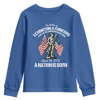 Battle of Lexington and Concord Youth Sweatshirt American Revolution April 19 1775 Patriotic