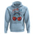 Retro Americana Cherries and Stars Coquette Bow Hoodie America Cute Patriotic 4th Of July US
