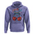 Retro Americana Cherries and Stars Coquette Bow Hoodie America Cute Patriotic 4th Of July US