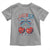 Retro Americana Cherries and Stars Coquette Bow Toddler T Shirt America Cute Patriotic 4th Of July US