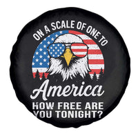 Patriotic Bald Eagle Spare Tire Cover On A Scale Of One To America How Free Are You Tonight