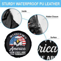 Patriotic Bald Eagle Spare Tire Cover On A Scale Of One To America How Free Are You Tonight