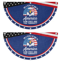 American Bald Eagle Patriotic Fan Flag On A Scale Of One To America How Free Are You Tonight