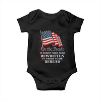We the People US Flag Baby Onesie It Needs To Be Reread US Constitution - Wonder Print Shop
