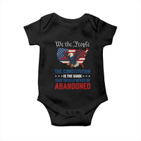 We the People Patriotic Eagle Baby Onesie Defend the Constitution American Flag