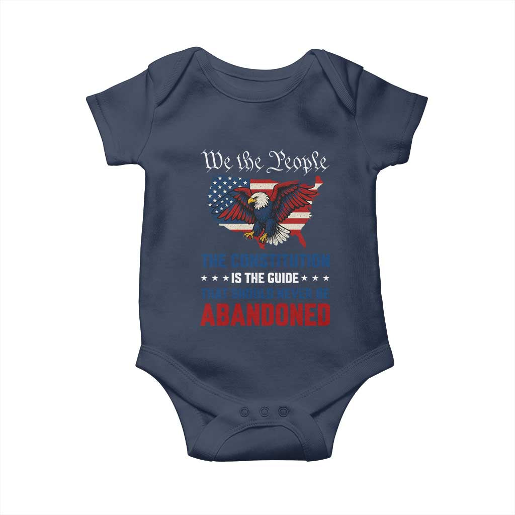 We the People Patriotic Eagle Baby Onesie Defend the Constitution American Flag