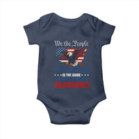 We the People Patriotic Eagle Baby Onesie Defend the Constitution American Flag
