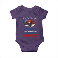 We the People Patriotic Eagle Baby Onesie Defend the Constitution American Flag