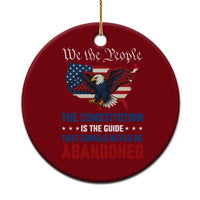 We the People Patriotic Eagle Ceramic Ornament Defend the Constitution American Flag - Wonder Print Shop
