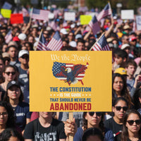 We the People Patriotic Eagle Protest Sign Defend the Constitution American Flag - Wonder Print Shop