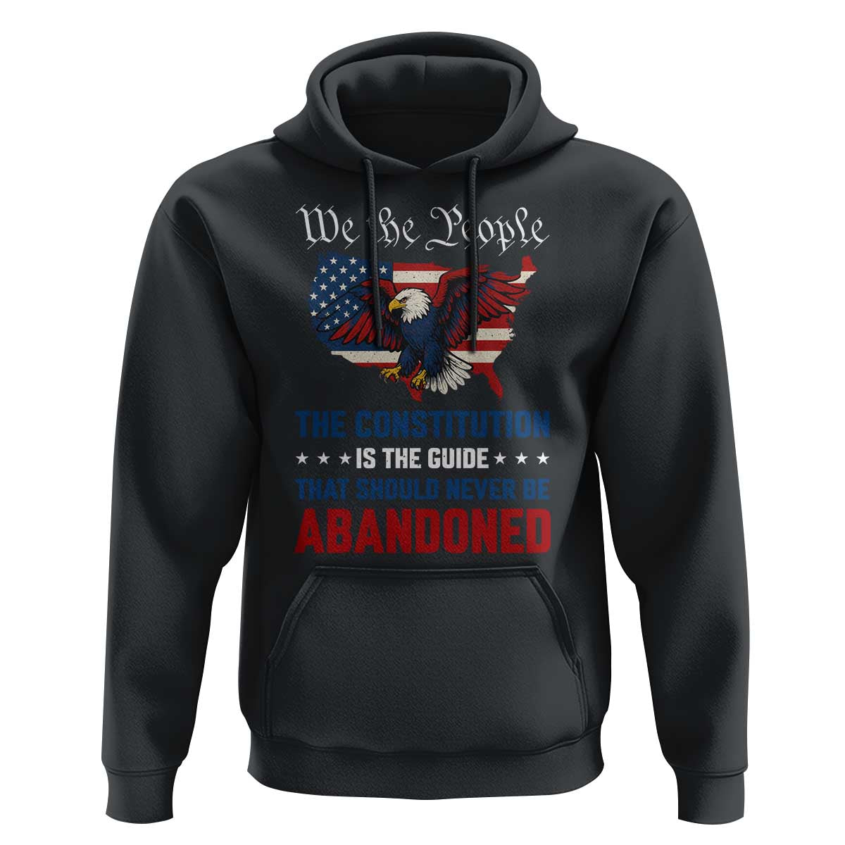 We the People Patriotic Eagle Hoodie Defend the Constitution American Flag