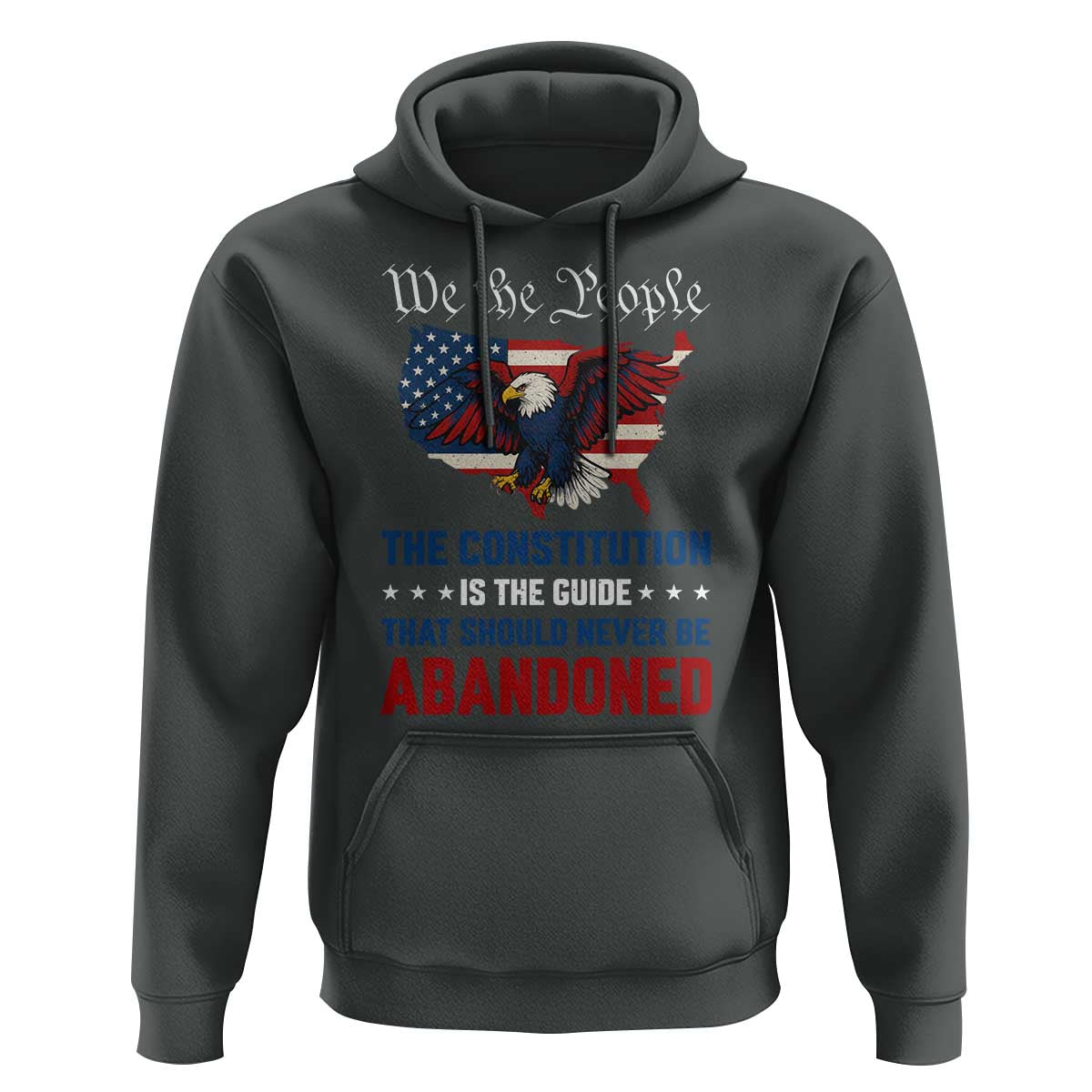 We the People Patriotic Eagle Hoodie Defend the Constitution American Flag