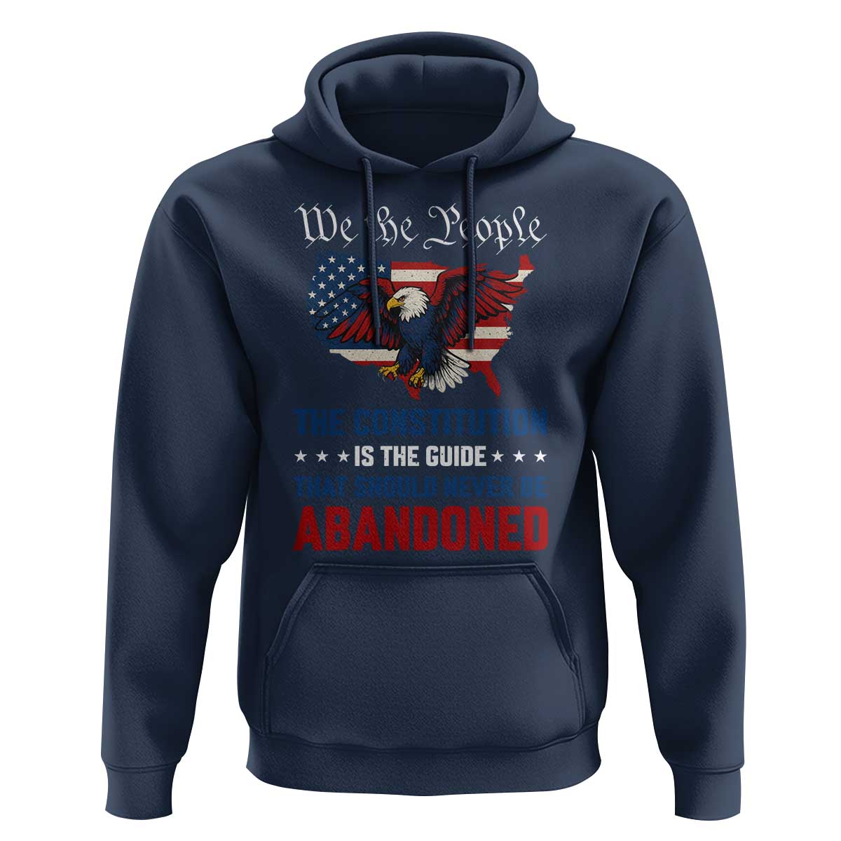 We the People Patriotic Eagle Hoodie Defend the Constitution American Flag