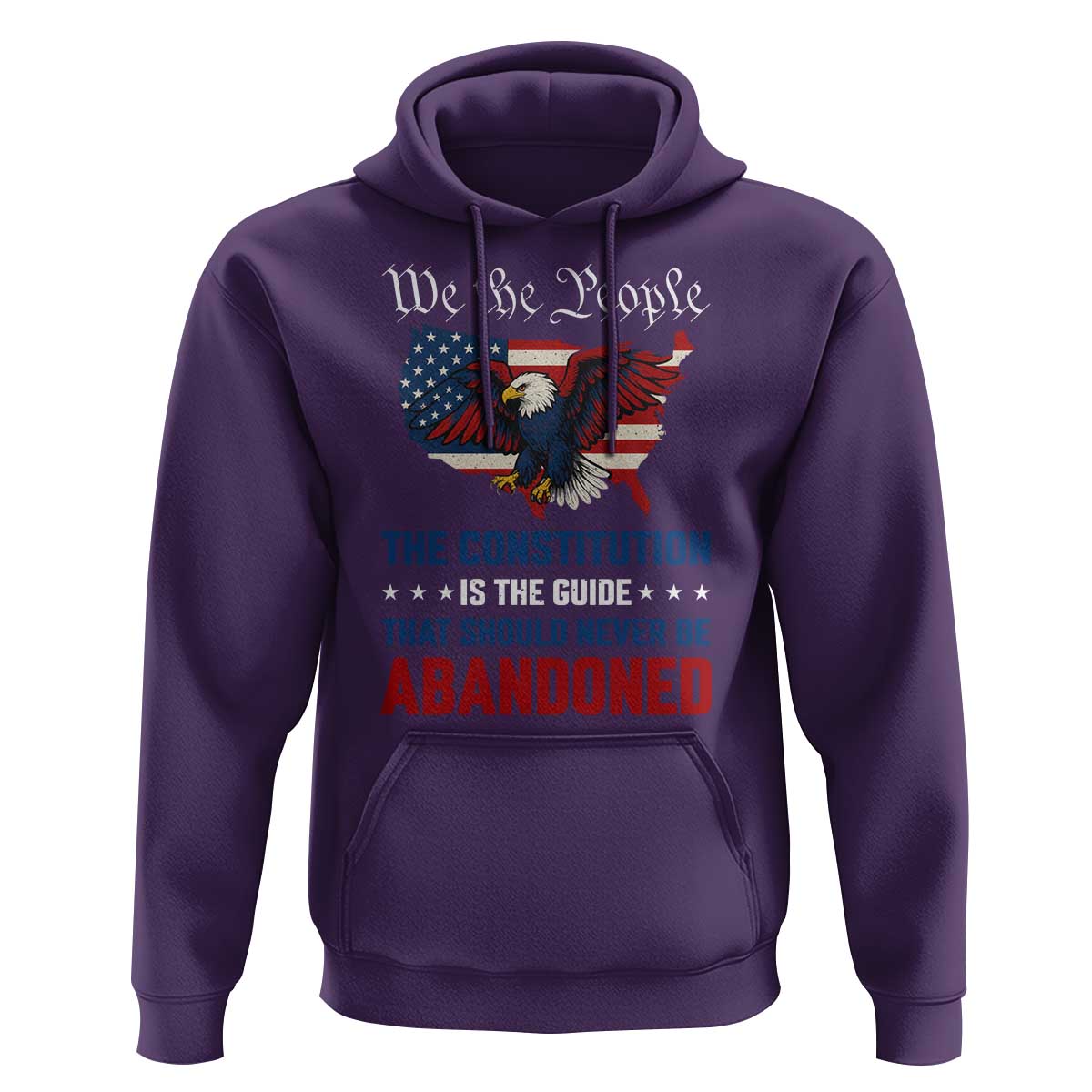 We the People Patriotic Eagle Hoodie Defend the Constitution American Flag