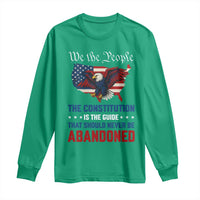 We the People Patriotic Eagle Long Sleeve Shirt Defend the Constitution American Flag