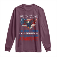 We the People Patriotic Eagle Long Sleeve Shirt Defend the Constitution American Flag