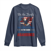 We the People Patriotic Eagle Long Sleeve Shirt Defend the Constitution American Flag
