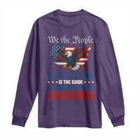 We the People Patriotic Eagle Long Sleeve Shirt Defend the Constitution American Flag