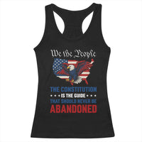 We the People Patriotic Eagle Racerback Tank Top Defend the Constitution American Flag
