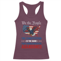 We the People Patriotic Eagle Racerback Tank Top Defend the Constitution American Flag