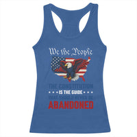 We the People Patriotic Eagle Racerback Tank Top Defend the Constitution American Flag