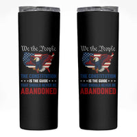 We the People Patriotic Eagle Skinny Tumbler Defend the Constitution American Flag
