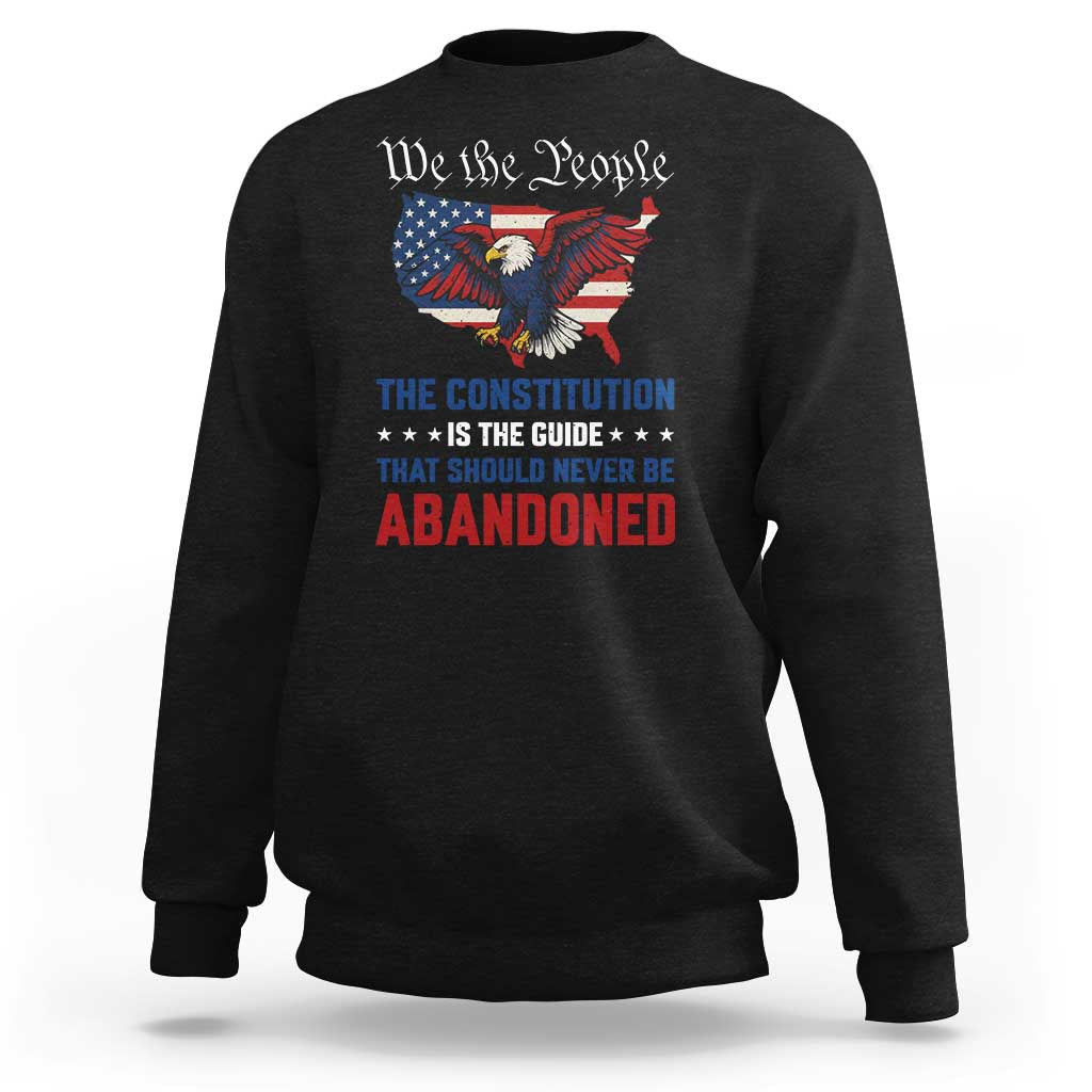 We the People Patriotic Eagle Sweatshirt Defend the Constitution American Flag