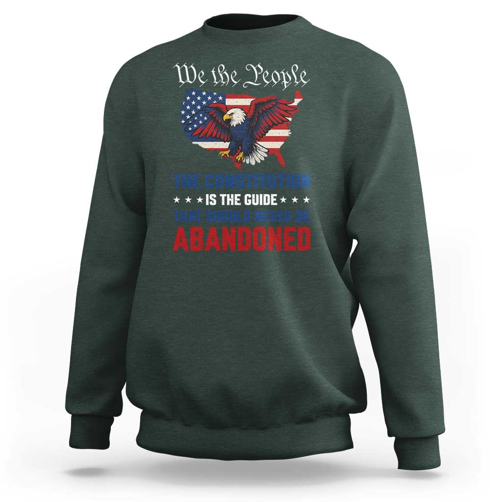 We the People Patriotic Eagle Sweatshirt Defend the Constitution American Flag